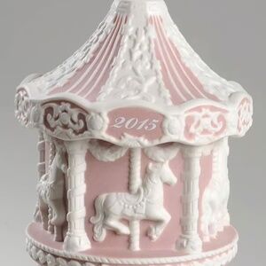 Wedgwood 2015 Pink Baby’s First Christmas Ornament